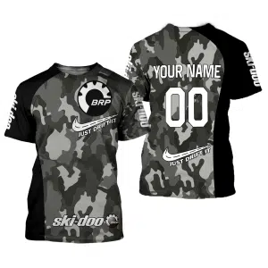 Custom name BraapGirls CUSTOM NAME RACING | BLACK CAMO | SKI DOO Brands for motocross girls and dirt bike riders - Brands view 1