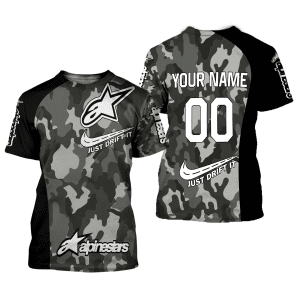 Custom name BraapGirls CUSTOM NAME RACING | BLACK CAMO | ALPINESTARS Alpinestars for motocross girls and dirt bike riders - Alpinestars view 1