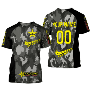 Custom name BraapGirls CUSTOM NAME RACING | BLACK CAMO | ROCKSTARS Brands for motocross girls and dirt bike riders - Brands view 1