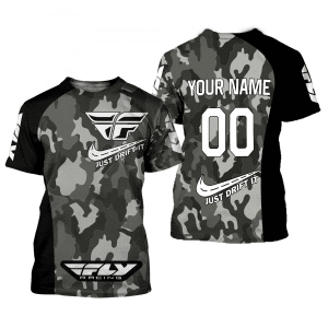 Custom name BraapGirls CUSTOM NAME RACING | BLACK CAMO | FLY RACING Brands for motocross girls and dirt bike riders - Brands view 1