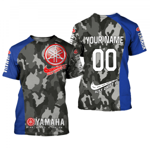 Custom name BraapGirls CUSTOM NAME RACING | BLUE CAMO | YAMAHA V2 Brands for motocross girls and dirt bike riders - Brands view 1