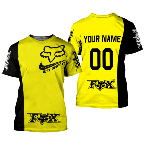 Custom name BraapGirls CUSTOM NAME RACING | BLACK-YELLOW | FOX RACING Brands for motocross girls and dirt bike riders - Brands view 1