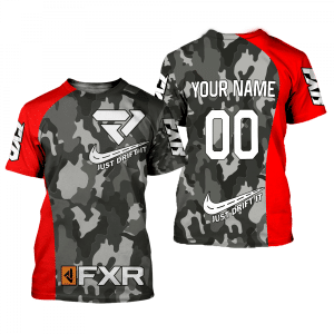 Custom name BraapGirls CUSTOM NAME RACING | RED CAMO | FXR Brands for motocross girls and dirt bike riders - Brands view 1