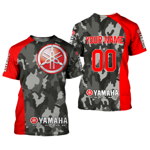 Custom name BraapGirls CUSTOM NAME RACING | RED CAMO | YAMAHA V1 Brands for motocross girls and dirt bike riders - Brands view 1