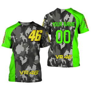 Custom name BraapGirls CUSTOM NAME RACING | GREEN CAMO | 46VR Brands for motocross girls and dirt bike riders - Brands view 1