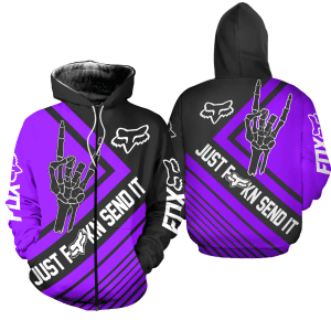 Custom name BraapGirls [PREMIUM] JUST FNKN SEND IT PURPLE Brands for motocross girls and dirt bike riders - Brands view 1