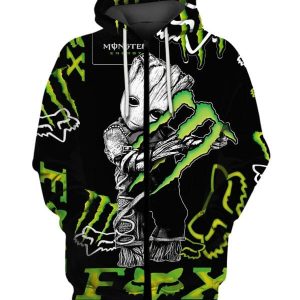 Custom name BraapGirls MEN WOMEN FOX 3D HOODIE, FOX HOODIE Brands for motocross girls and dirt bike riders - Brands view 1