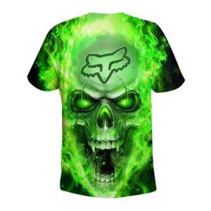 Custom name BraapGirls MEN WOMEN FOX 3D HORROR HOODIE Brands for motocross girls and dirt bike riders - Brands view 3