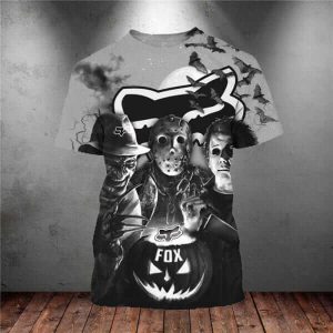 Custom name BraapGirls MEN WOMEN FOX 3D HORROR HOODIE, FOX HOODIE Brands for motocross girls and dirt bike riders - Brands view 5