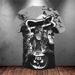 Custom name BraapGirls MEN WOMEN FOX 3D HORROR HOODIE, FOX HOODIE Brands for motocross girls and dirt bike riders - Brands view 6
