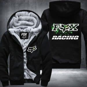 Custom name BraapGirls Fox Racing Fleece Zip Hoodies Brands for motocross girls and dirt bike riders
