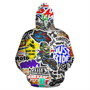 Custom name BraapGirls [PREMIUM] MX STICKERBOMB FULL SIZE Brands for motocross girls and dirt bike riders - Brands view 2