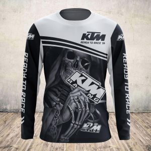 Custom name BraapGirls KTM Skull Black&White FULL SIZE Brands for motocross girls and dirt bike riders - Brands view 3