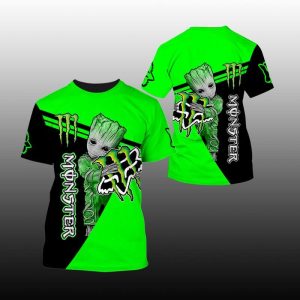 Custom name BraapGirls Green Monster Fx Groot FULL SIZE Brands for motocross girls and dirt bike riders - Brands view 3