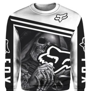 Custom name BraapGirls Fox Racing Skull 3D FULL Brands for motocross girls and dirt bike riders - Brands view 2