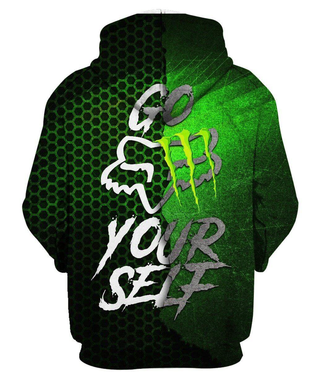 MEN WOMEN FOX 3D HOODIE, FOX HOODIE view 3