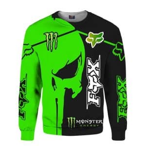 Custom name BraapGirls Fx Green Monster Skull FULL SIZE Brands for motocross girls and dirt bike riders - Brands view 2