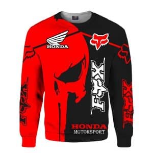 Custom name BraapGirls Honda Red Skull FULL SIZE Brands for motocross girls and dirt bike riders - Brands view 2