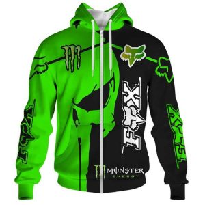 Custom name BraapGirls Fx Green Monster Skull FULL SIZE Brands for motocross girls and dirt bike riders - Brands view 1