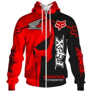 Custom name BraapGirls Honda Red Skull FULL SIZE Brands for motocross girls and dirt bike riders - Brands view 1