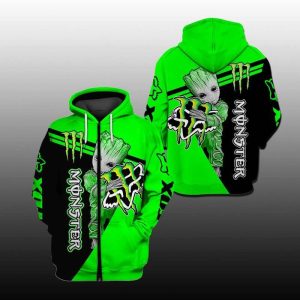 Custom name BraapGirls Green Monster Fx Groot FULL SIZE Brands for motocross girls and dirt bike riders - Brands view 1