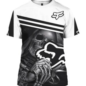 Custom name BraapGirls Fox Racing Skull 3D FULL Brands for motocross girls and dirt bike riders - Brands view 3