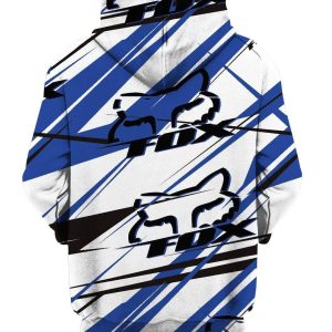 Custom name BraapGirls MEN WOMEN FOX 3D HOODIE, FOX HOODIE Brands for motocross girls and dirt bike riders - Brands view 1