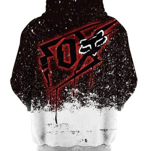 Custom name BraapGirls MEN WOMEN FOX 3D HOODIE, FOX HOODIE Brands for motocross girls and dirt bike riders - Brands view 1