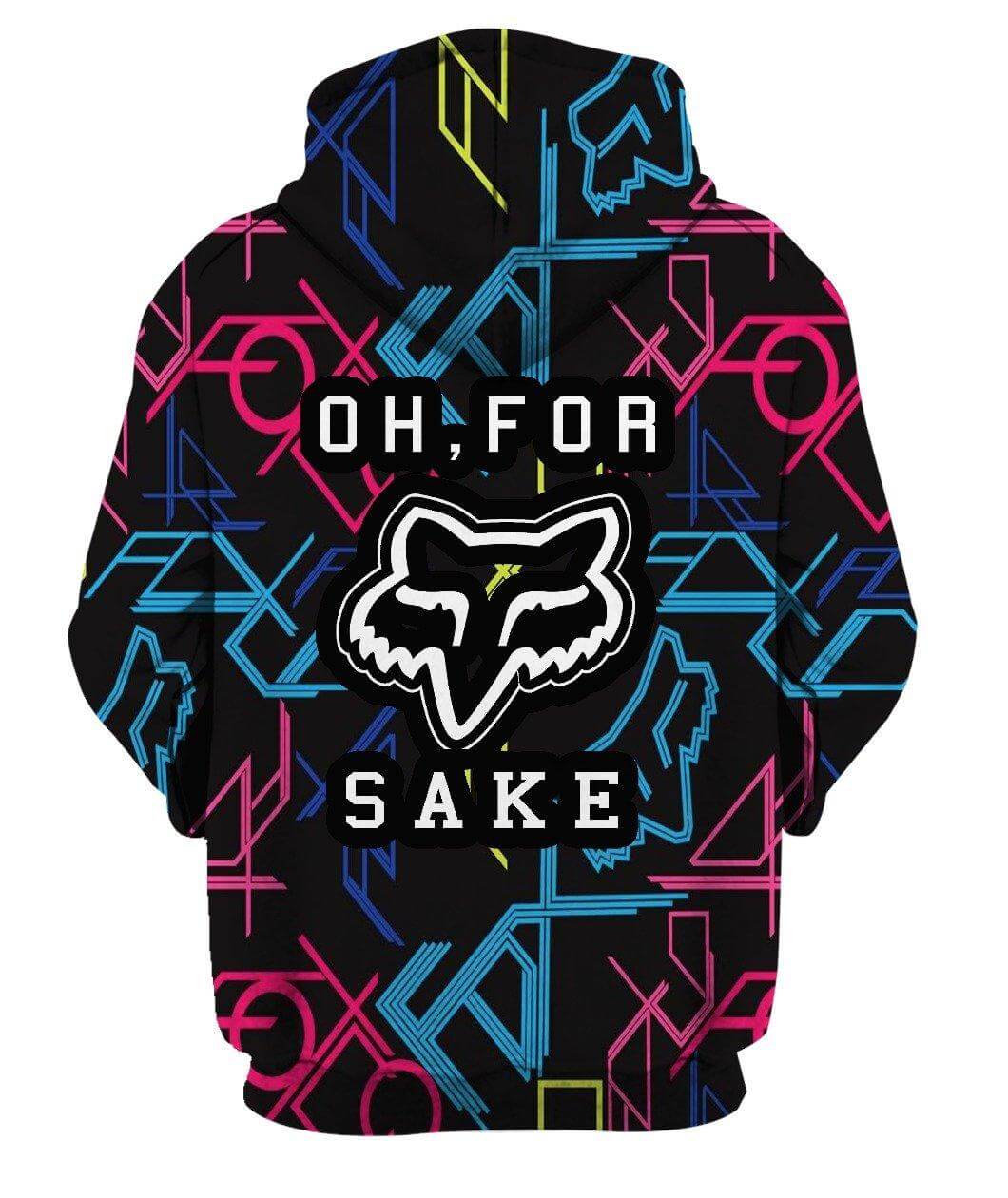 MEN WOMEN FOX 3D HOODIE, FOX HOODIE view 3