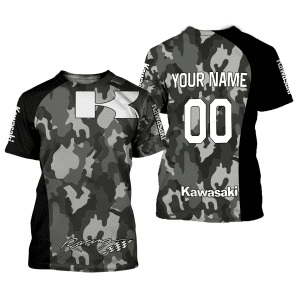 Custom name BraapGirls CUSTOM NAME RACING | BLACK CAMO | KAWASAKI Brands for motocross girls and dirt bike riders - Brands view 2
