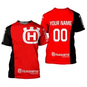Custom name BraapGirls CUSTOM NAME RACING | BLACK-RED | HUSQVARNA V2 Brands for motocross girls and dirt bike riders - Brands view 1
