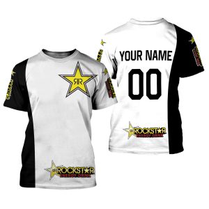 Custom name BraapGirls CUSTOM NAME RACING | WHITE-BLACK | ROCKSTARS Brands for motocross girls and dirt bike riders - Brands view 1