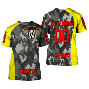 Custom name BraapGirls CUSTOM NAME RACING | YELLOW CAMO | MAICO Brands for motocross girls and dirt bike riders - Brands view 1