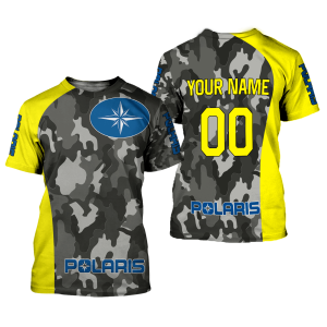 Custom name BraapGirls CUSTOM NAME RACING | YELLOW CAMO | POLARIS Brands for motocross girls and dirt bike riders - Brands view 1