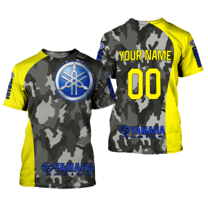 Custom name BraapGirls CUSTOM NAME RACING | YELLOW CAMO | YAMAHA V1 Brands for motocross girls and dirt bike riders - Brands view 1