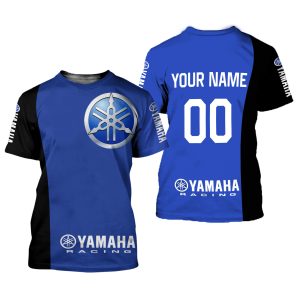 Custom name BraapGirls CUSTOM NAME RACING | BLACK-BLUE | YAMAHA V1 Brands for motocross girls and dirt bike riders - Brands view 1