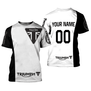 Custom name BraapGirls CUSTOM NAME RACING | BLACK-WHITE | TRIUMPH Brands for motocross girls and dirt bike riders - Brands view 1