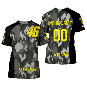 Custom name BraapGirls CUSTOM NAME RACING | BLACK CAMO | VR46 Brands for motocross girls and dirt bike riders - Brands view 1