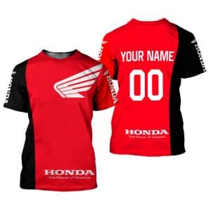 Custom name BraapGirls CUSTOM NAME RACING | BLACK-RED | HONDA V2 Brands for motocross girls and dirt bike riders - Brands view 1