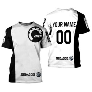 Custom name BraapGirls CUSTOM NAME RACING | WHITE-BLACK | SEA DOO Brands for motocross girls and dirt bike riders - Brands view 1