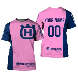 Custom name BraapGirls CUSTOM NAME RACING | BLUE-PINK | HUSQVARNA V3 Brands for motocross girls and dirt bike riders - Brands view 1