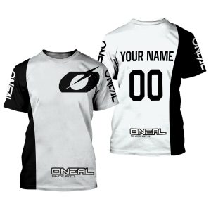 Custom name BraapGirls CUSTOM NAME RACING | WHITE-BLACK | ONEAL Brands for motocross girls and dirt bike riders - Brands view 1