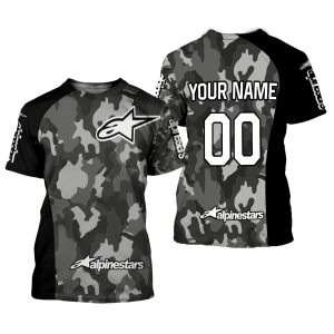 Custom name BraapGirls CUSTOM NAME RACING | BLACK CAMO | ALPINESTARS Alpinestars for motocross girls and dirt bike riders - Alpinestars view 1