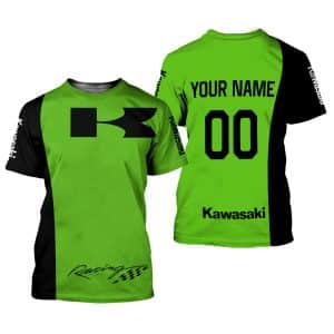 Custom name BraapGirls CUSTOM NAME RACING | BLACK-GREEN | KAWASAKI Brands for motocross girls and dirt bike riders - Brands view 1
