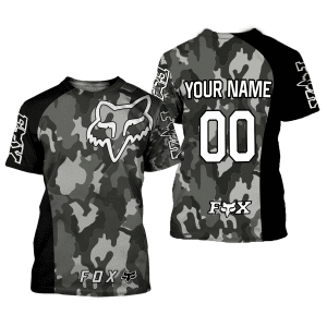 Custom name BraapGirls CUSTOM NAME RACING | BLACK CAMO Brands for motocross girls and dirt bike riders - Brands view 1