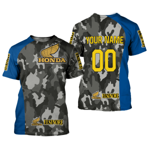 Custom name BraapGirls CUSTOM NAME RACING | BLUE CAMO | HONDA ELSINORE Brands for motocross girls and dirt bike riders - Brands view 1