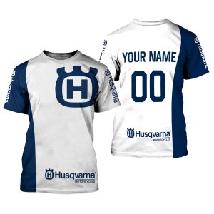Custom name BraapGirls CUSTOM NAME RACING | BLUE-WHITE | HUSQVARNA V4 Brands for motocross girls and dirt bike riders - Brands view 1