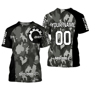 Custom name BraapGirls CUSTOM NAME RACING | BLACK CAMO | SEA DOO Brands for motocross girls and dirt bike riders - Brands view 1