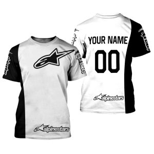 Custom name BraapGirls CUSTOM NAME RACING | WHITE-BLACK | ALPINESTARS Alpinestars for motocross girls and dirt bike riders - Alpinestars view 1
