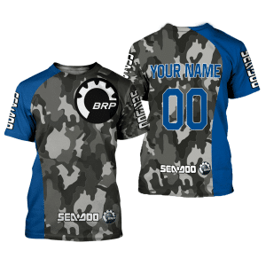 Custom name BraapGirls CUSTOM NAME RACING | BLUE CAMO | SEA DOO Brands for motocross girls and dirt bike riders - Brands view 1